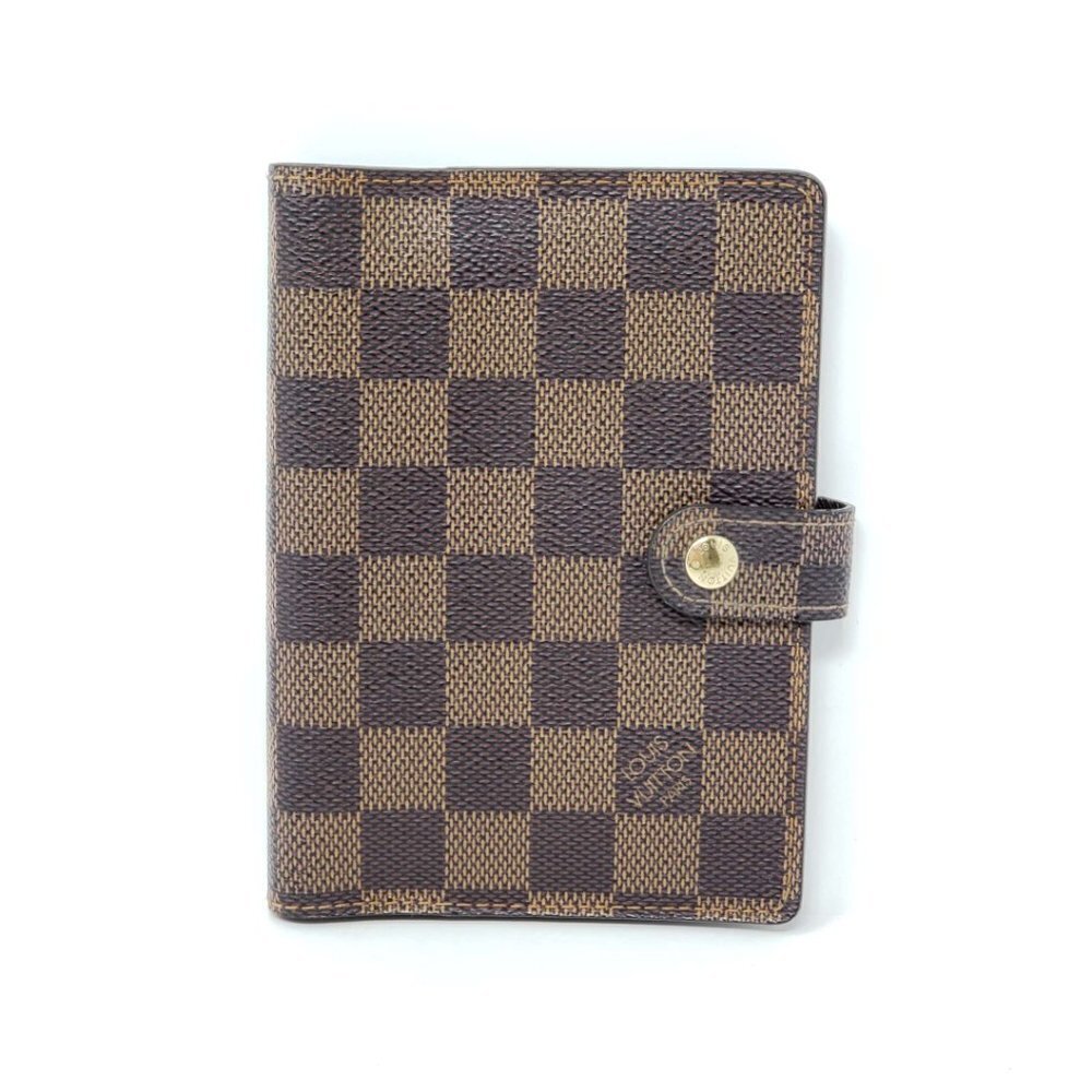 Authentic Louis Vuitton Agenda PM Damier Ebene Cover | LV Planner Organizer